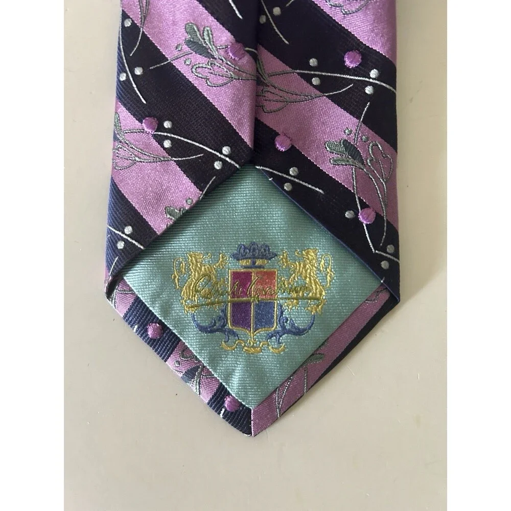 Robert Graham Silk Mens Tie Pink/Purple 